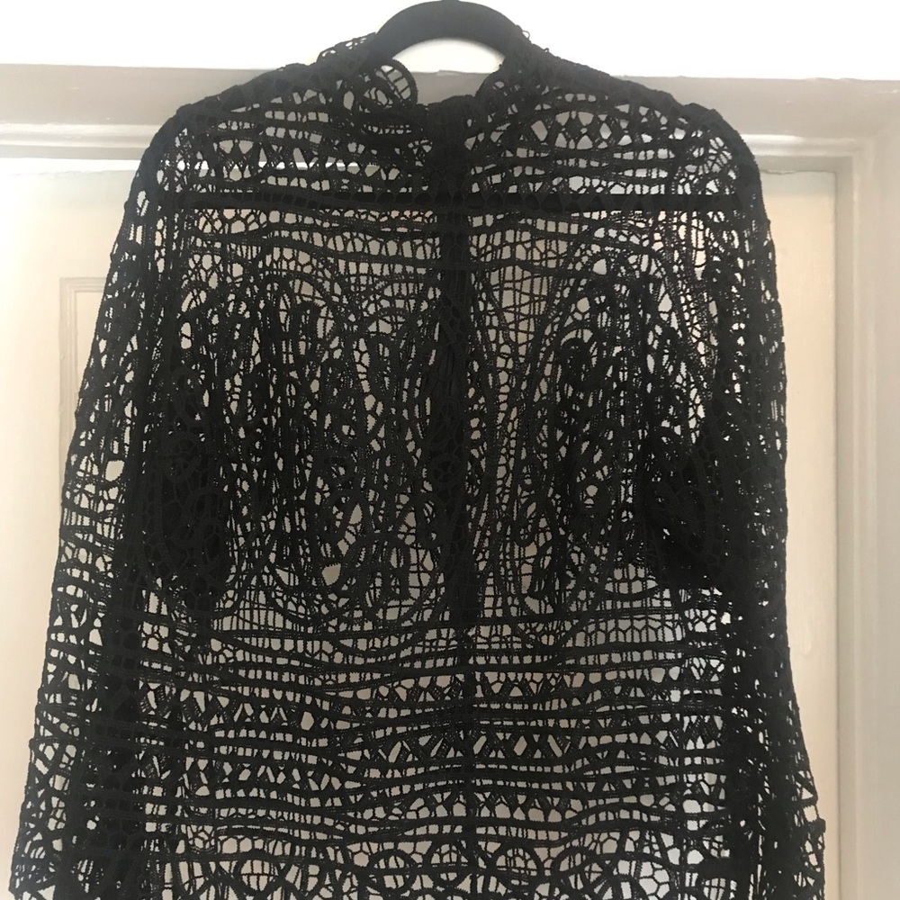Lane Bryant Black Lace Top
